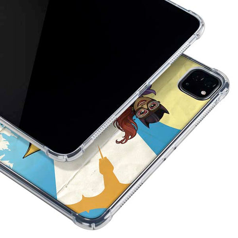 DC Comics Bombshells Batgirl- Fly Gotham City Airlines iPad Pro 12.9in (2020) Clear Case